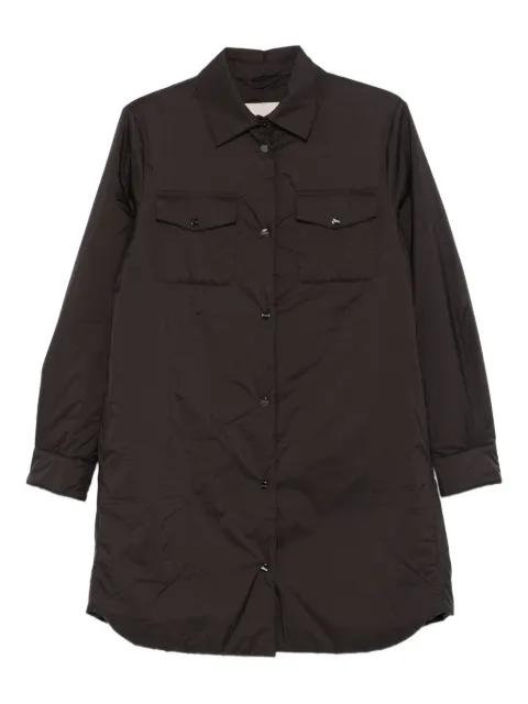 button-down flap-pocket shirt coat by HERNO
