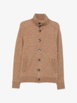 button-fastening high-neck cardigan by HERNO
