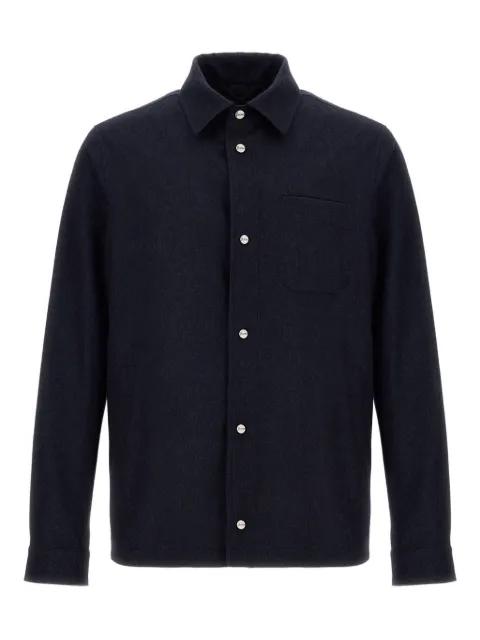 button-fastening patch-pocket shirt jacket by HERNO