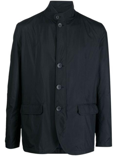 button-front bomber jacket by HERNO