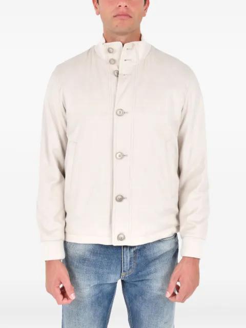 buttoned bomber jacket by HERNO