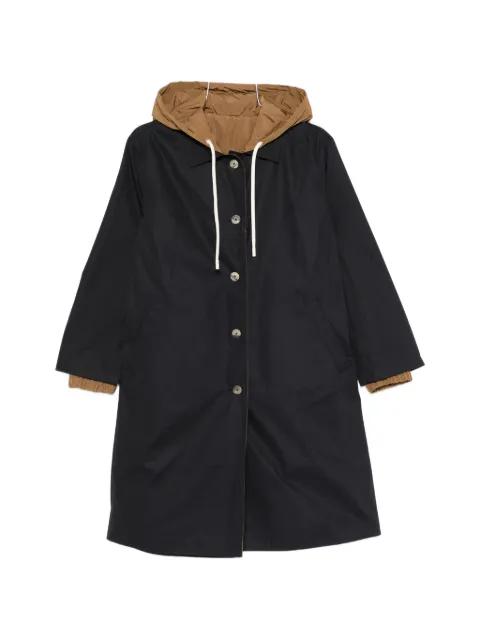 buttoned hoodied coat by HERNO