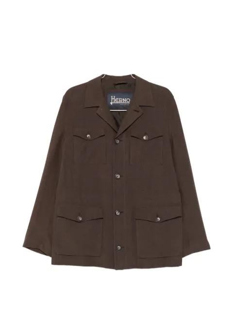buttoned-pocket jacket by HERNO