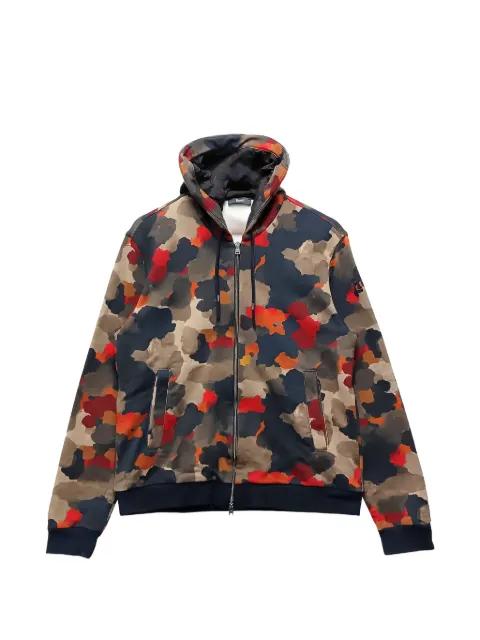 camouflage-print zip-up hoodie by HERNO