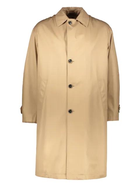 classic-collar buttoned coat by HERNO