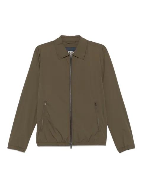 classic-collar shirt jacket by HERNO