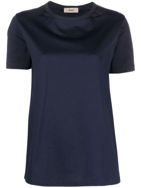 contrasting gathered panel T-shirt by HERNO