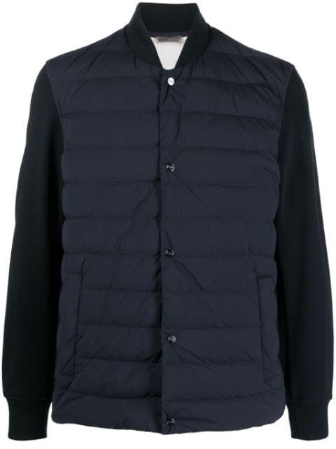 contrasting-sleeves padded jacket by HERNO