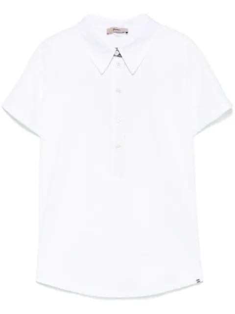 cotton polo top by HERNO