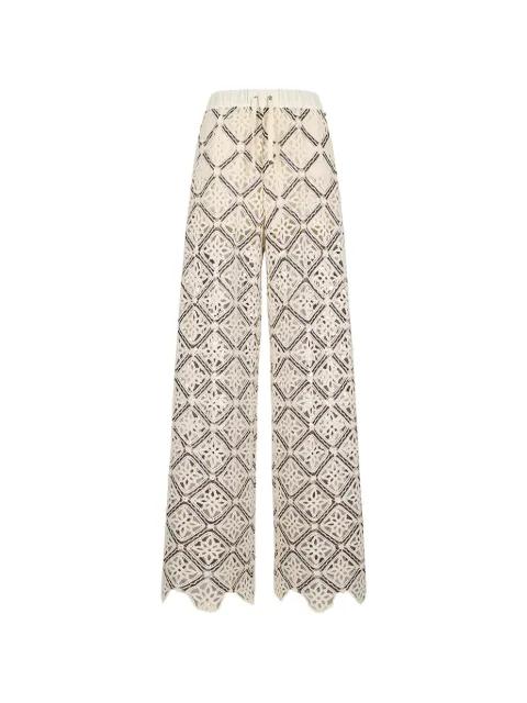 crochet trousers by HERNO