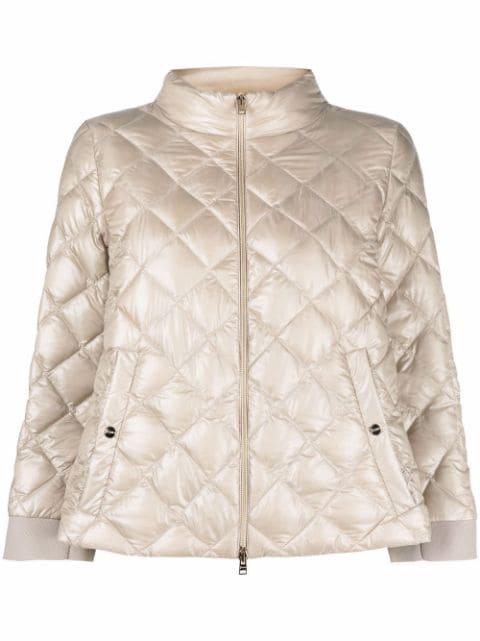 diamond quilt down jacket by HERNO