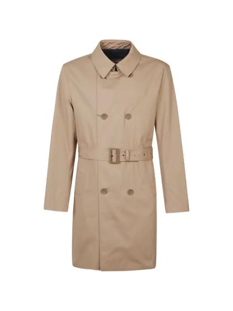 double-breasted belted coat by HERNO