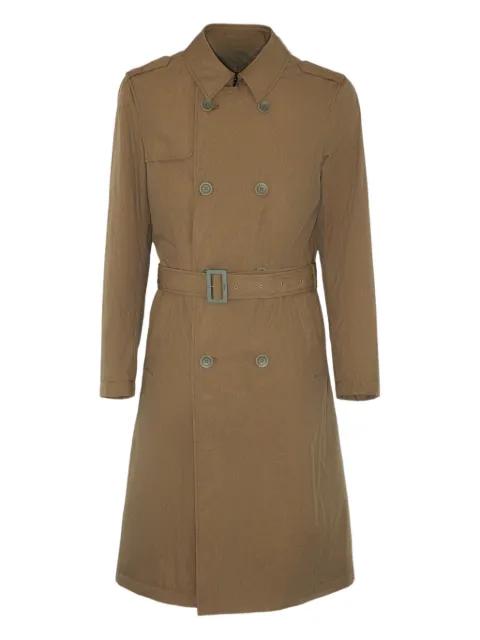 double-breasted belted coat by HERNO