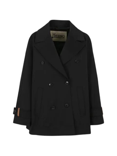 double-breasted tab coat by HERNO