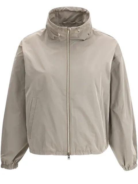 drawstring-collar jacket by HERNO