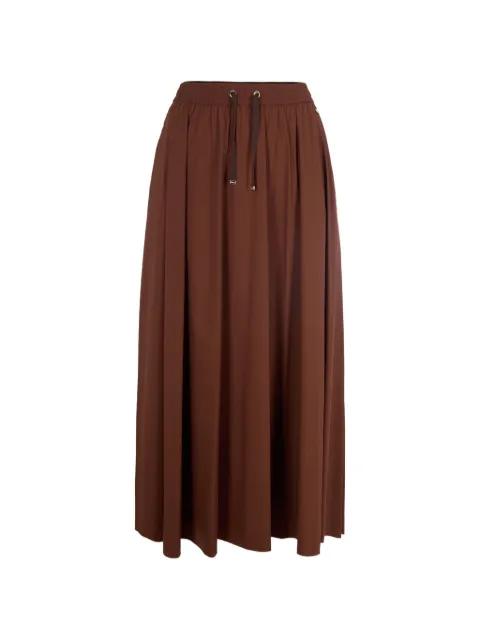 drawstring gathered maxi skirt by HERNO
