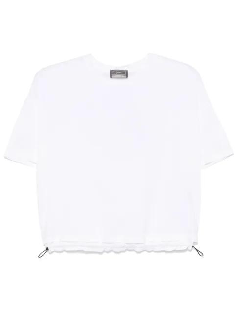 drawstring-hem T-shirt by HERNO