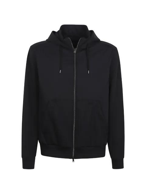 drawstring-hood zip-up jacket by HERNO