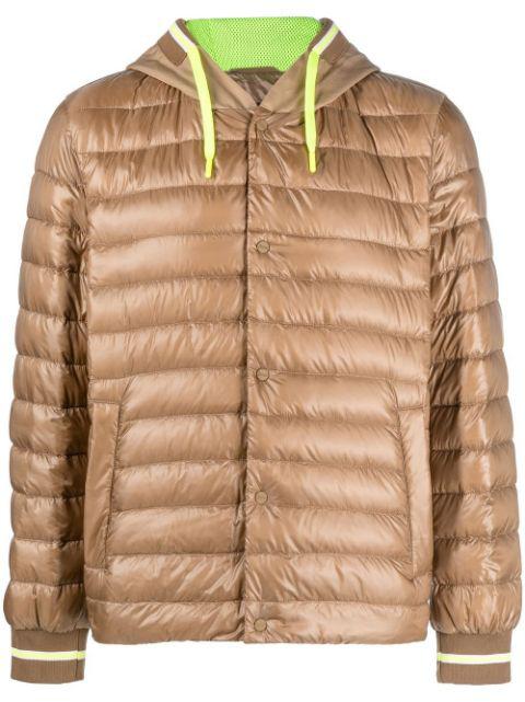 drawstring hoodied down jacket by HERNO