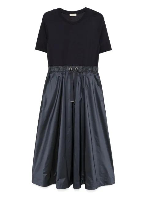 drawstring panelled midi dress by HERNO