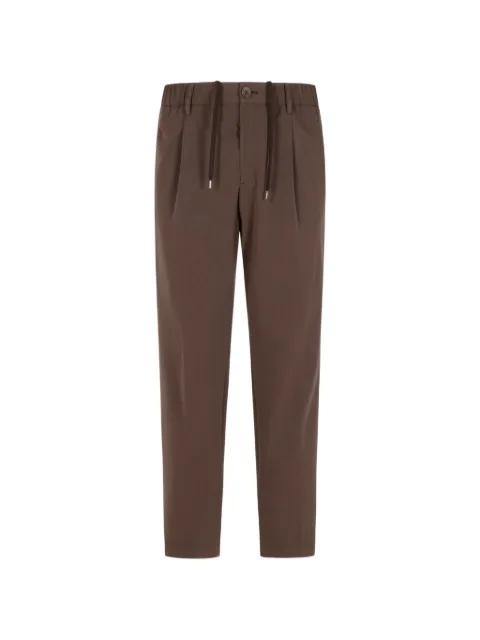 drawstring textured trousers by HERNO