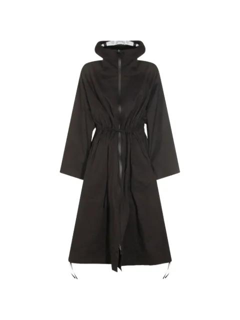 drawstring-waist hoodied coat by HERNO