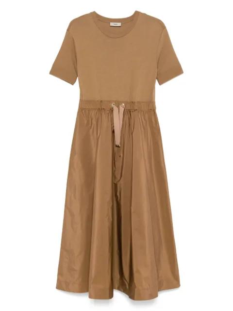 drawstring-waist midi dress by HERNO