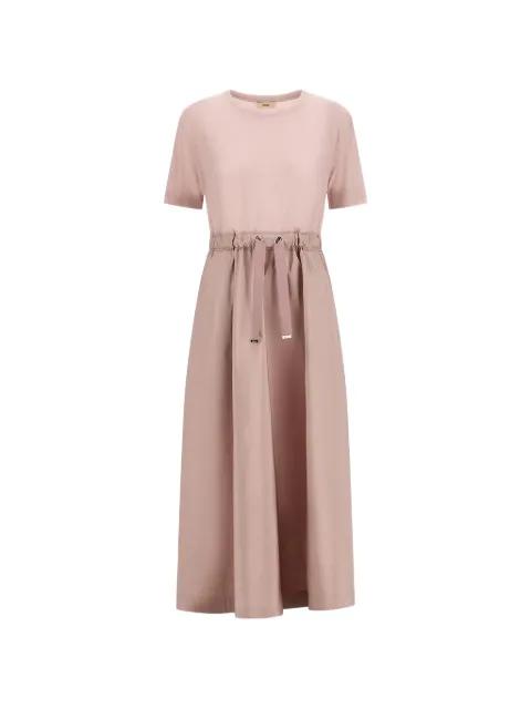 drawstring-waist midi dress by HERNO