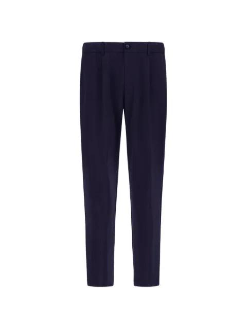 elasticated-waist bi-stretch wool trousers by HERNO