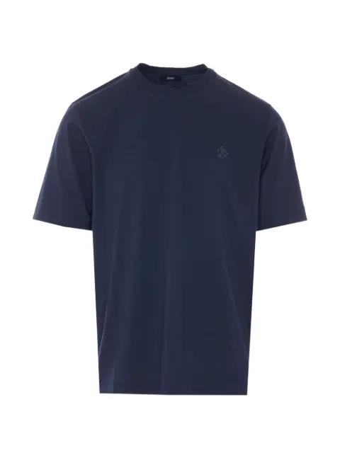 embroidered-logo crew-neck T-shirt by HERNO