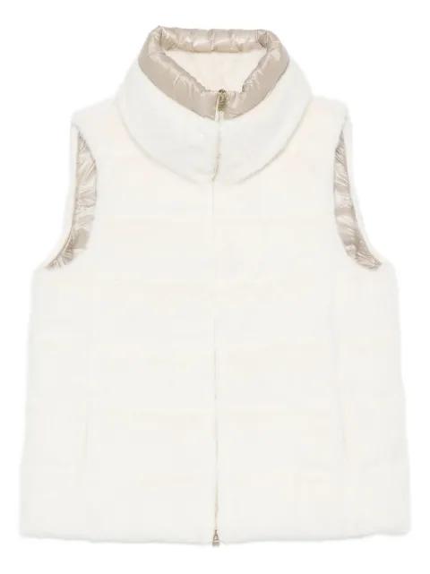 faux-fur sleeveless gilet by HERNO