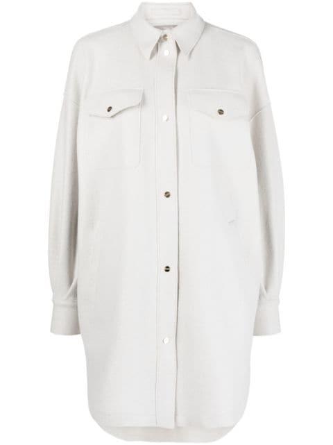felted-finish virgin wool shirt by HERNO