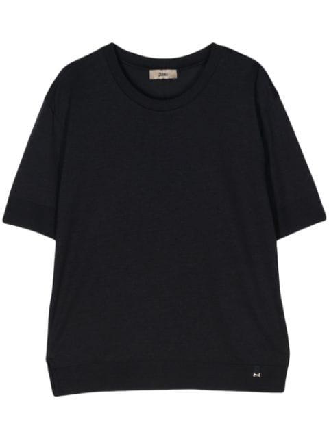 fine-knit short-sleeved jumper by HERNO