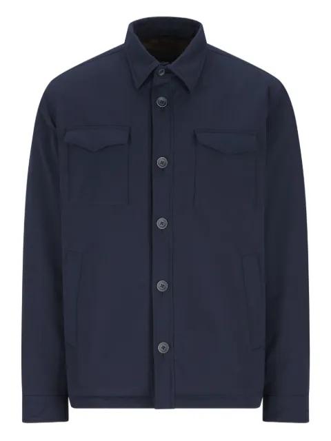 flap-pocket buttoned overshirt by HERNO