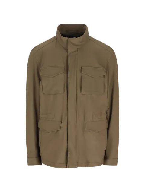 flap-pocket jacket by HERNO