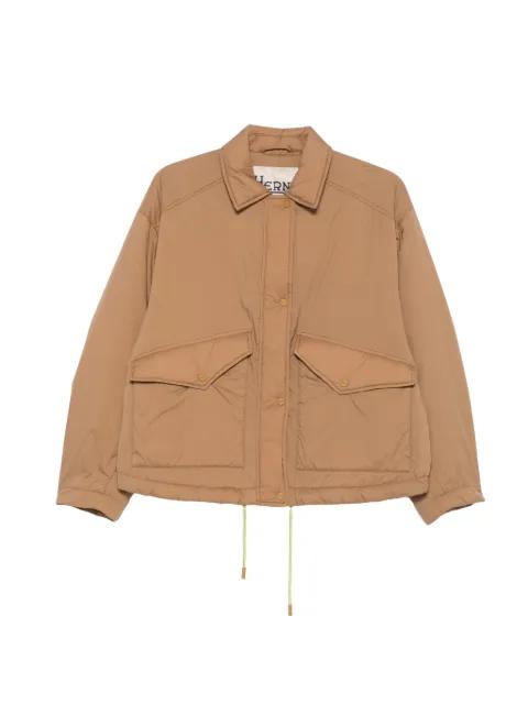 flap-pocket padded jacket by HERNO