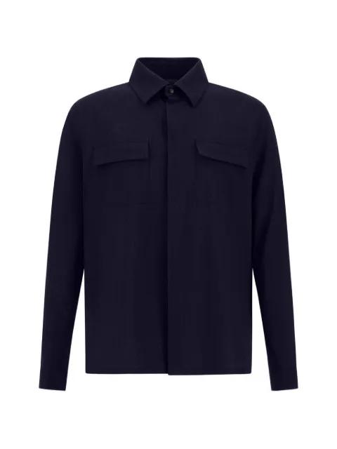 flap-pocket shirt by HERNO