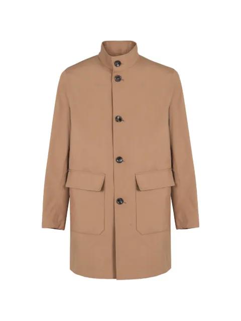 flap-pockets button jacket by HERNO