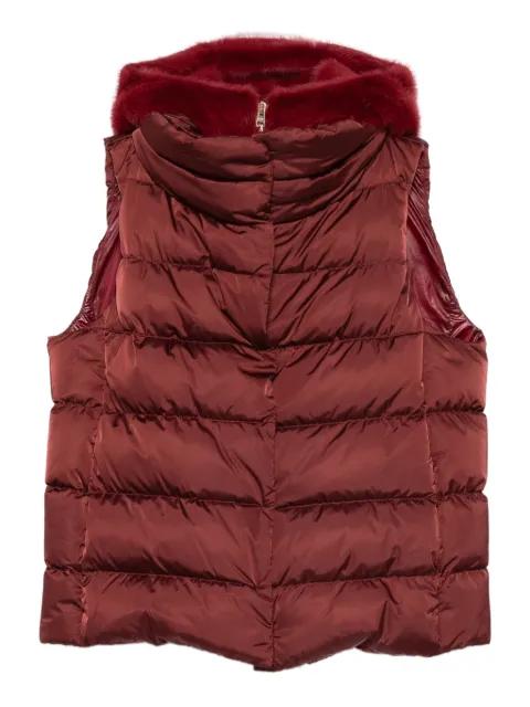fur-trim gilet by HERNO