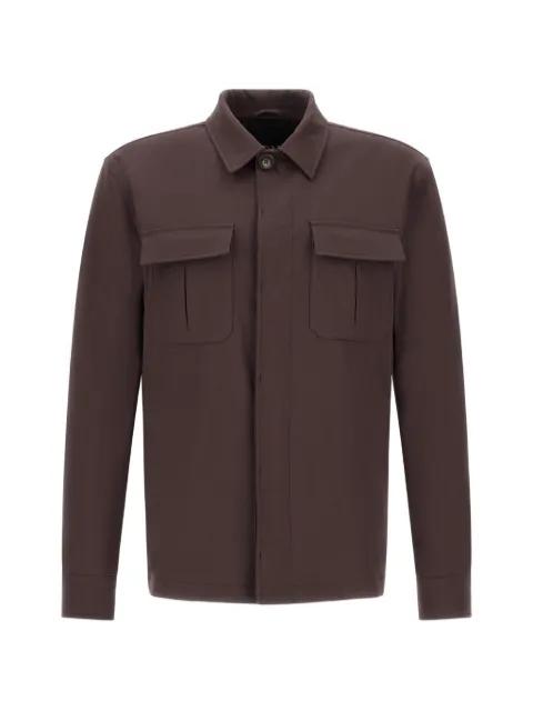 gabardine shirt jacket by HERNO
