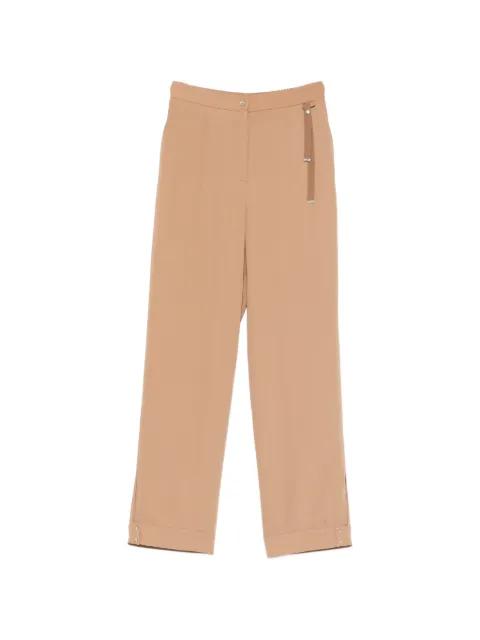 grosgrain-detail slit-hem trousers by HERNO