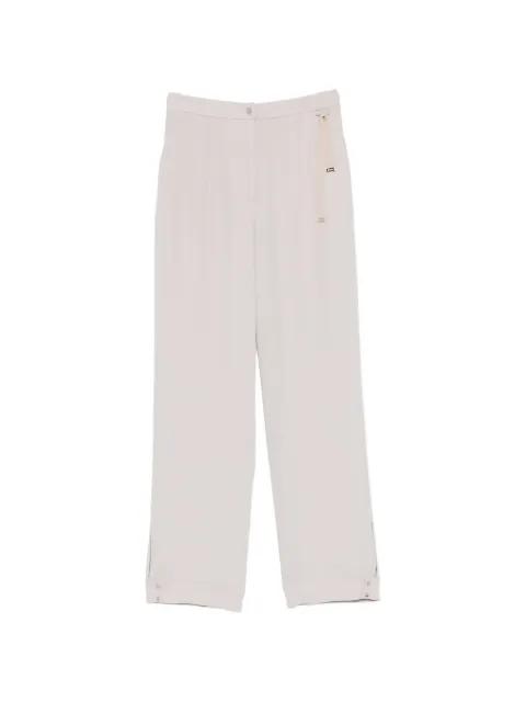 grosgrain-detail slit-hem trousers by HERNO