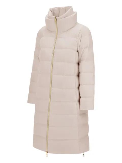 high-neck quilted coat by HERNO