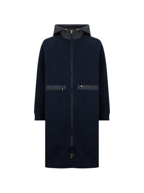 hood zip-fatsening coat by HERNO