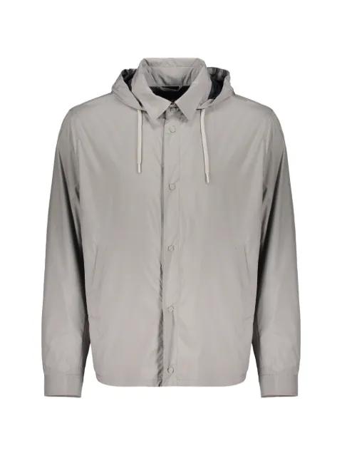 hoodied button jacket by HERNO