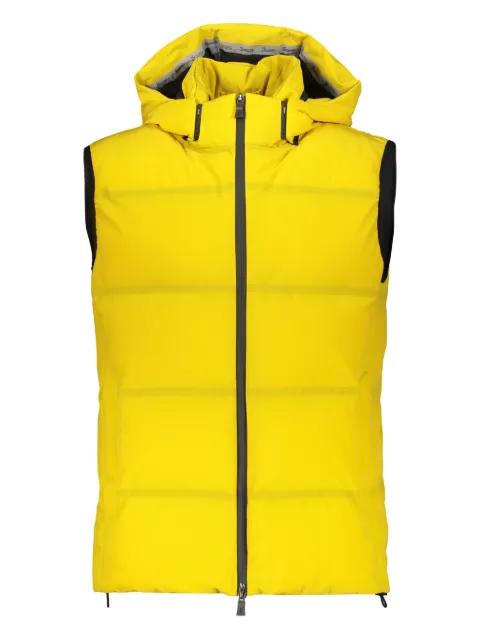hoodied down gilet by HERNO