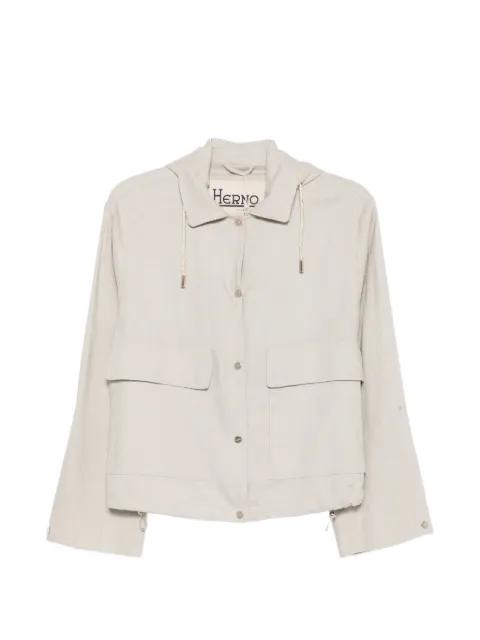 hoodied drawstring jacket by HERNO