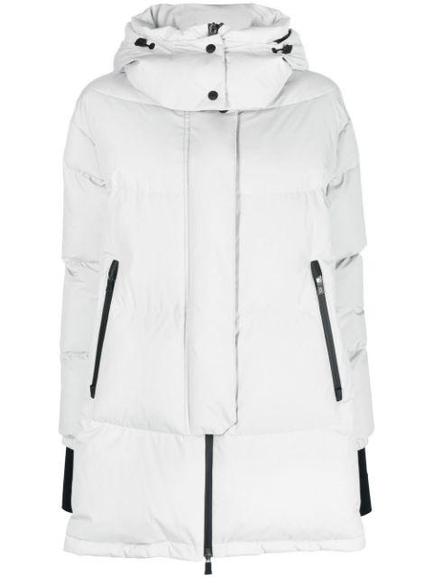 hoodied feather-down padded coat by HERNO