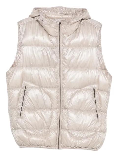 hoodied gilet by HERNO