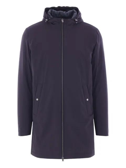 hoodied lightweight coat by HERNO